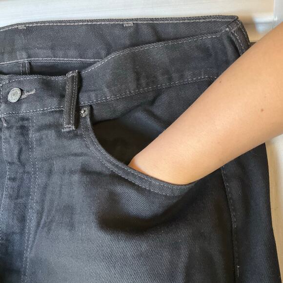 Levi’s Men Jeans 505 Size W38 x L30 Black Mid Rise Straight Fit - Picture 7 of 12